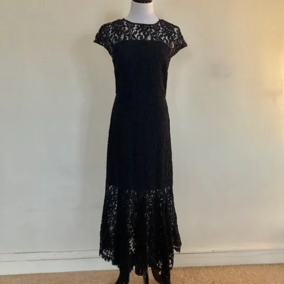 chinese dress ladies Dinah Lace and Satin Maxi Dress / Cornflower Blue | Meshki